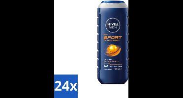 NIVEA MEN - Douchegel - Sport - 500 ml - Voordeelverpakking - 24 stuks