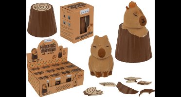 Boomstronk Capybara – Verrassingsfiguur – 1 Stuk Geleverd