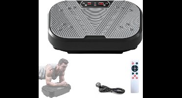 RVV® Trilplaat - Trilplaat Fitness - Vibratieplaat - 120 Vibratie Niveau's - 8 Programma's