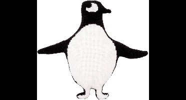 Vervaco - Kruissteekvormkussen kit met rug - Eva Mouton - Pinguin - PN-0196999 - Borduren - Borduurpakket - Borduurpakket volwassenen - Borduurpakket kind