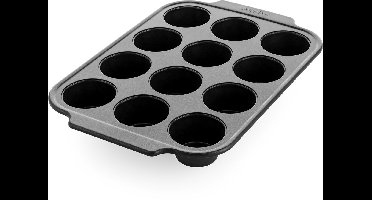 Greenpan Bistro Bakeware muffintray - 12 muffins - keramisch - zwart