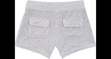 Juicy Couture Juicy Couture Classic Velour Short With Back Pocket GRIJS - Maat XS