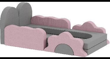 Foam blokken - 12-delig - Speelgoed 18 maanden - Stapeltoren - Bouwblokken - Speelgoed - Educatief speelgoed - Sensorisch Speelgoed Baby - Speelblokken - Roze + Grijs