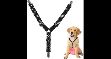 Hondenslipje voor Vrouwelijke Honden - Verstelbare Luiers met Bretels en Elastische Band