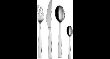 Sola Eclipse Bestekset 6 persoons - 24 delig - Zilverwit Premium Edelstaal 18/10 - Vaatwasserbestendig