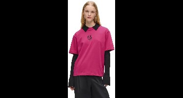 Karl Lagerfeld Jeans B1w17086 T-shirt Met Korte Mouwen Roze L Vrouw