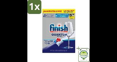 1 x Finish Powerball - Quantum All in 1 - Vaatwastabletten - 180 Tabletten - Vaatwascapsules - Diepe Reiniging - Glans - Vaatwasser - Finish Quantum
