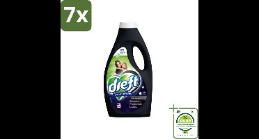 7 x Dreft - Ultimate Care - Vloeibaar Wasmiddel - Donkere Was - 32 Wasbeurten - Grootverpakking - Wasmiddel - Donkere Kleding - Kleurbescherming - Wasverzachter - Vlekkenverwijderaar