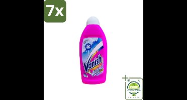 7 x Vanish Gordijnen - Kristalwit - Wasmiddel - Zonder Chloor - Witte Was - 500 ml - Grootverpakking - Wasmiddel Gordijnen - Wit Wasmiddel - Chloorvrij Wasmiddel - Gordijnen Schoonmaken - Gordijnen Bleken