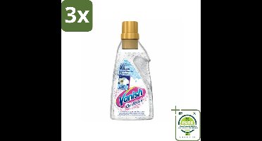 3 x Vanish Oxi Action - Vlekkenverwijderaar Gel - Zonder Bleek - Witte Was - 15 Wasbeurten - Grootverpakking - Vlekkenverwijderaar - Wasverbeteraar - Witte Was - Wasgel - Vlekken Verwijderen