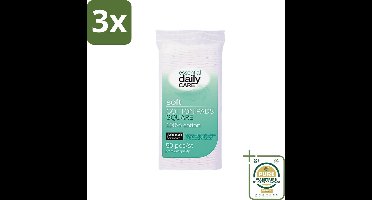 3 x Sence - Vierkant - Wattenschijfjes - Zacht & Stevig - 50 Wattenschijfjes - Grootverpakking - Wattenschijfjes - Gezichtsreiniging - Make-up Verwijderen - Nagellak Verwijderen - Katoen Watjes