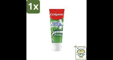 1 x Colgate Tandpasta Triple Action Extra Fresh 75 ml- Tandpasta - Gaatjes - Frisse Adem - Witte Tanden - Mondverzorging