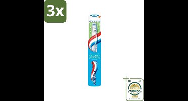 3 x Aquafresh Tandenborstel Clean Control Medium - Grootverpakking - Tandenborstel - Tandenborstel Medium - Tandenborstel Clean Control - Tandenborstel Voor Tandvleesbescherming - Tandenborstel Voor Tandplak