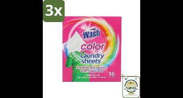 3 x At Home - Wash - Wasdoekjes - Gekleurde Was - Tegen Verkleuring - 12 Doekjes - Grootverpakking - Kleurdoekjes - Wasdoekjes - Kleurverschil - Verkleuring - Wasmachine