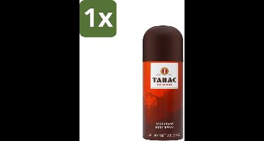 1 x Tabac Original - Deodorant Bodyspray - Verfrissend - 150 ml - Tabac Original - Deodorant Spray - Verfrissend - Zweetbescherming - Mannelijke Geur