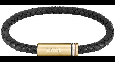 BOSS HBJ1580624 ARES SINGLE Heren Armband - Gevlochten armband