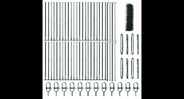 vidaXL - Hekpaal. - Groen