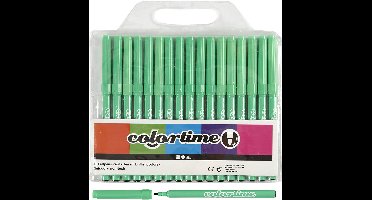 Colortime stift, lichtgroen, lijndikte 2 mm, 18 stuk/ 1 doos