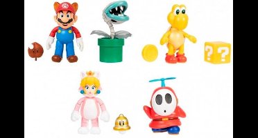 Super Mario Figuur - Set van 5 - 10cm - W40