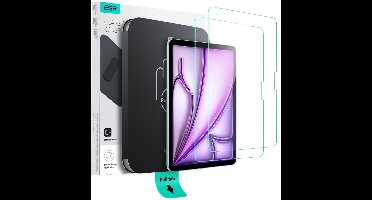 ESR Geschikt voor iPad Air 11 inch (2024/2025) Tempered Glass (2 stuks) screenprotector - Installatie tool - Case Friendly - Militair Getest Glas