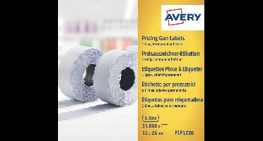 Avery AV-PLP1226 Prijstangetiketten Permanent 26x12mm Wit 10 Rol In Doos