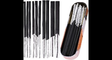 Complete Houtskooltekeningen Kunstenaar Set - Professionele Houtskoolpotloden, Accessoires en Papier - Diverse Technieken - Draagbare Opbergdoos - Ideale Geschenkset voor Creatieve Expressie - Kunstleverancier voor Schetsen en Schaduwwerk