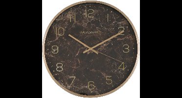 Wandklok copper 40x40x5cm goud/bruin