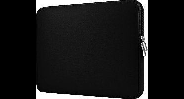 Laptop sleeve voor Waterdichte laptoptas - Soft Touch - Dubbele Ritssluiting - Soft Touch  - Laptophoes - 13 inch - Extra  bescherming ( zwart )