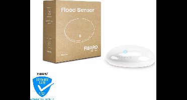 FIBARO Flood Sensor - Watermelder met akoestisch alarm - Z-Wave - Met batterij