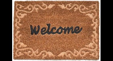 Esschert Design - Deurmat - 40,3 X 59,4 Cm - Kokosvezel -  Bruin/zwart