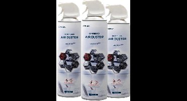 6 x 600ML -Gembird spuitbus met perslucht- Compressed Air - Air Duster - Spuitbus - Perslucht Reiniger- Voordeelverpakking 6 Stuks