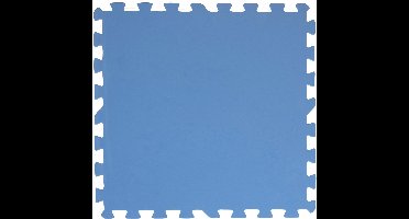 Creative Kids Pool Mat 8-delig - Onderlegmat Zwembad EVA Schuim - 2m² Beschermmat - Puzzelmat voor Opblaaszwembaden en Speelzones - 50x50cm Tegels - Blauw