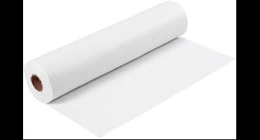 Hobbyvilt, B: 45 cm, dikte 1,5-2 mm, 180-200 gr, wit, 5 m/ 1 rol | Hobby vilt