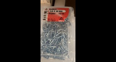 krammen verzinkt 2.0x20mm 450 gram