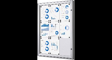 Indoor Vergrendelbaar Notitiebord SCS 9x A4 - Syna SCS9XA4