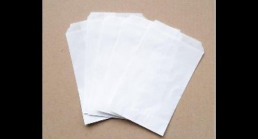 Witte zakjes 17x25cm 1000st