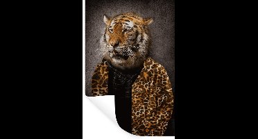 Muurstickers - Sticker Folie - Tijger - Oud - Pak - 20x30 cm - Plakfolie - Muurstickers Kinderkamer - Zelfklevend Behang - Zelfklevend behangpapier - Stickerfolie