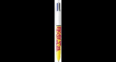 Bic 4 kleuren pen - Bloemen