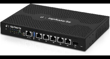 Ubiquiti 6P - Router - Gigabit - Power over Ethernet (POE) - 6 poorten - Grijs