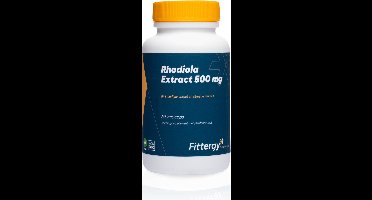 Fittergy Supplements - Rhodiola 500 mg - 60 capsules - Gunstig voor de geestelijke veerkracht* - Kruiden - vegan - voedingssupplement