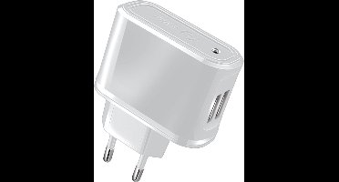 Celly Oplader 2 X Usb 230v Wit