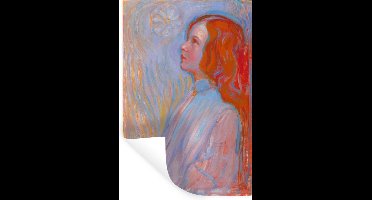 Muurstickers - Sticker Folie - Devotie - Piet Mondriaan - 20x30 cm - Plakfolie - Muurstickers Kinderkamer - Zelfklevend Behang - Zelfklevend behangpapier - Stickerfolie