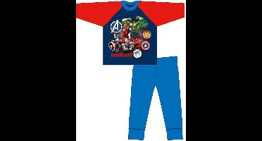 Avengers pyjama - rood / blauw - Marvel Avenger pyjamaset - maat 140