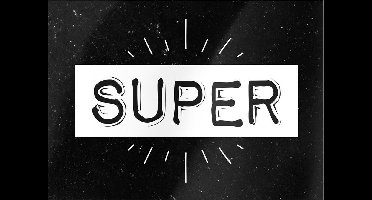 Paper Dreams Kaart Super 15 X 10,5 Cm Papier Zwart/wit