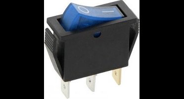 Schakelaar - blauw - 12 volt - 20A - verlicht