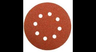 wolfcraft - 25 klittenbandschijven voor hout/metaal, Ø 125 mm, korrel 40 - 2069100