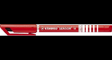STABILO SENSOR Fineliner Medium 0,7 mm Rood - per stuk