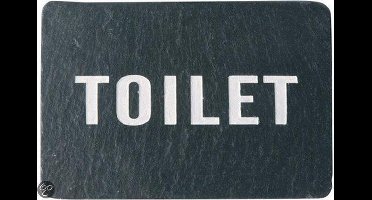 Esschert Design - Leisteen deurplaat 'toilet' DP007