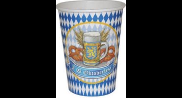 Set 8 bierfeest bekers - Feestdecoratievoorwerp