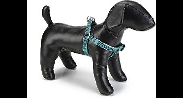 Beeztees nylon borsttuig Geo donkergroen 46-75 cm 20 mm